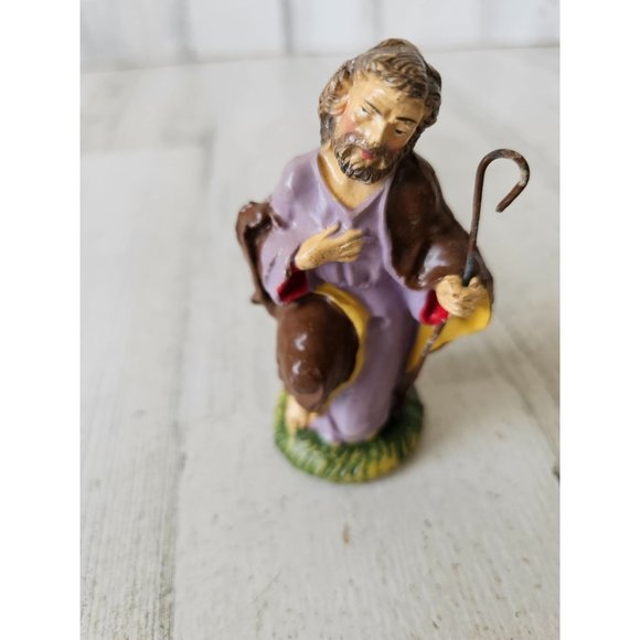 Vintage Italian Joseph Shepherd Italy Nativity village Italia religious decor - Picture 1 of 7